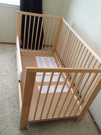 Ikea gulliver store crib birch