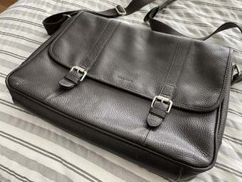 Cole haan cheap leather laptop bag