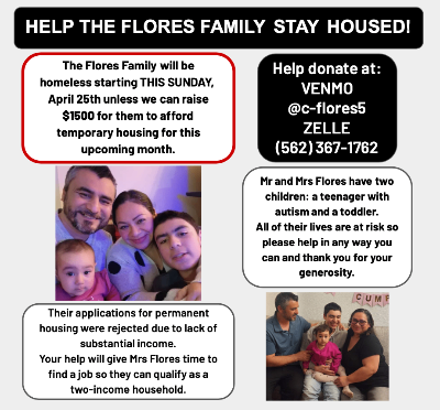 HELP THE FLORES FAMILY STAY HOUSED! 1