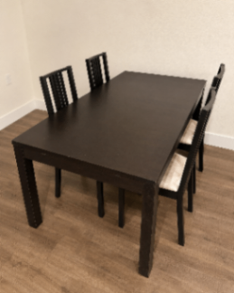 Extendable Table with 4 Chairs! 1