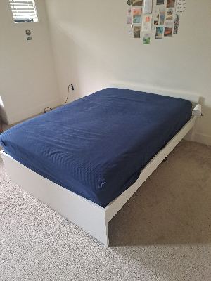Ikea bed frame and mattresses 1