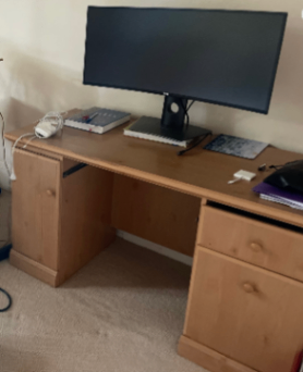 Free Furniture: Dining Table, Media Console, Desk 3