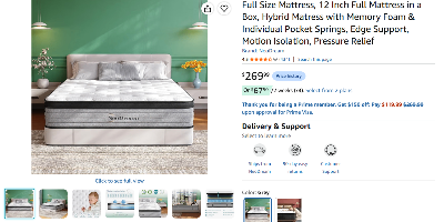 12 in new mattress in box 1