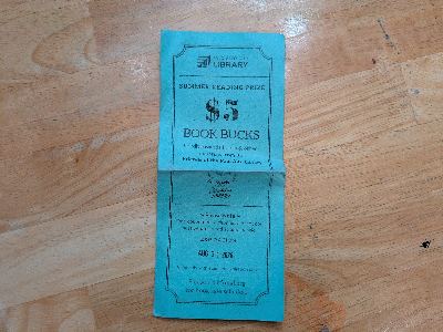 FREE $5 in Palo Alto Library Book Bucks 1