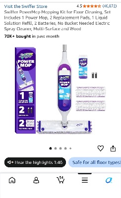 Swiffer PowerMop Mopping Kit (Brand new) 1