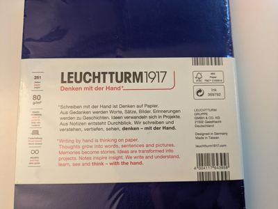 Lechtturm dotted notebook (A5 Medium, Ink Blue) 2