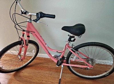 STOLEN BIKE: Pink IZip Step Thru 1