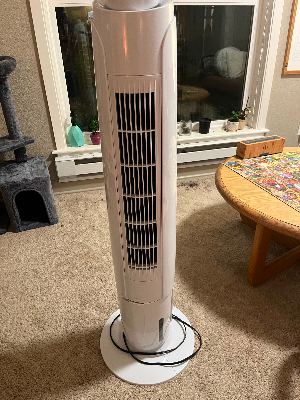 Evaporative cooler tower fan 1